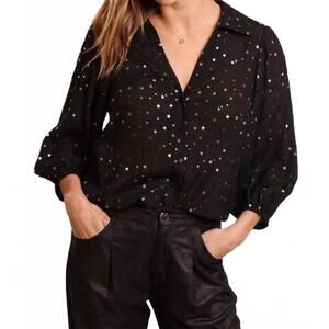 NEW TRAFFIC PEOPLE charmed collar shirt in stars